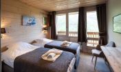 chambre double chalet meribel